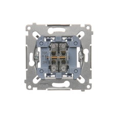Tlačítko jednoduché žaluziové (přístroj) 10A 250V, řazení 1/0+1/0 SZP1M