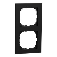Rámeček Merten M-Pure, dvojnásobný, černá matná, Oceánský plast MEG4020-3603