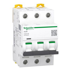 Modulární jistič, Acti9 iC60H, 3P, 6A, B křivka, 10000A SCHNEIDER A9F88306
