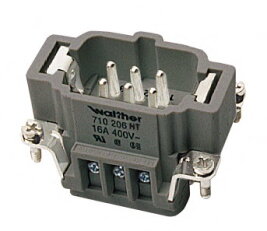 Vložka konektoru BHT 6 se šroubovými kolíčky WALTHER 710206HT