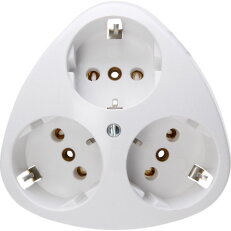 111402005 Triple earthed socket outlet,