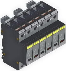 Přepěťová ochrana POm I 3 R LCF 90kA, modulární, monoblok, B+C+D
