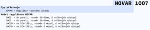 Regulátor jalového výkonu KMB SYSTEMS NOVAR 1007 CZ
