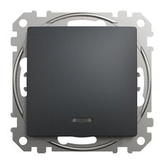 Sedna D/E Tlačítko 1/0So orientační kontrolka, Antracit SCHNEIDER SDD114111L