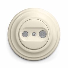 Účastnická zásuvka GREENLUX KLIKLAP B/TV/K Beige, TV+R (koncová)