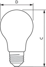 LED žárovka PHILIPS classic 100W A60 E27 WW FR ND