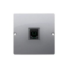 Jednonásobná telefonní zásuvka RJ11, Inox KONTAKT SIMON BMTU.01/21