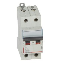 DX3 JISTIČ, 2 PÓLOVÝ, CHAR. B,13A 10000A/16KA LEGRAND 408941