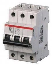S203P-C1 Jistič 1A char.C 3P 15-25kA (230/400V) AC ABB 2CDS283001R0014