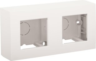 Set na povrchovou montáž 2násobný-WHITE NIKO 101-80200