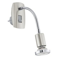 Bodové svítidlo do zásuvky MINI 4 1xGU10 matný nikl/chrom 2,8W IP20 EGLO 92933