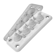 Průchodová deska MB 4/10 (IP55) RAL 7035 bílá, UL94V-0 MOREK MBA2N12W11