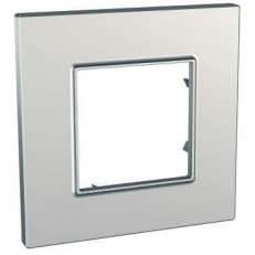 Unica Quadro Krycí rámeček jednonásobný, Silver SCHNEIDER MGU6.702.55