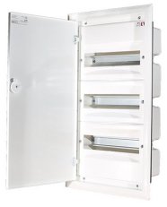 Zapuštěná rozvodnice s plechovými dvířky ERP12-3 36M (3x12) IP40 ETI 001101204