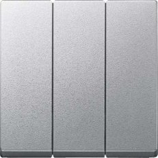 Merten Kryt spínače trojnásobný, System M, Aluminium SCHNEIDER MTN311960