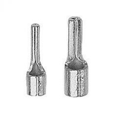 Kolíková koncovka lisovací, neizolovaná, průřez vodiče 1,5-2,5mm2. déka 17mm