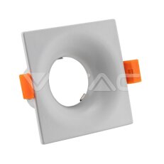 GU10 Fitting Square White, VT-876 V-TAC SKU3170