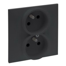 NILOÉ STEP ZÁSUVKA 2x2P+T S CLONKAMI OCEL LEGRAND 863427