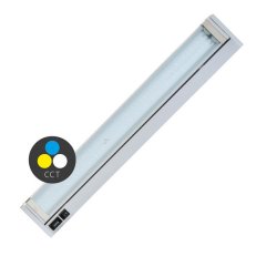 Kuchyňské SMD svítidlo ECOLITE GANYS SMD 10W,CCT,800lm,59cm,stříbrná