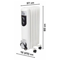 FKOS7M Olejový radiátor 7 článků, 600W/900W/1500W FK TECHNICS 5001870-01