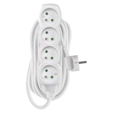 Prodlužovací kabel 7 m 4 zásuvky bílý PVC 1,5mm2 EMOS P0417R