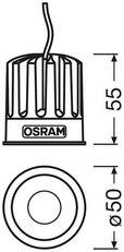 LED modul LEDVANCE PrevaLEDŠ COIN 50 COB G2 1400-840-24D-G2