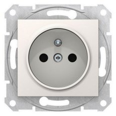 Sedna Zásuvka 2P+PE bezšroubová clonky, Cream SCHNEIDER SDN2800723