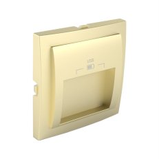 Kryt zásuvky 90673 TDU dvojité USB zlatá LOGUS90