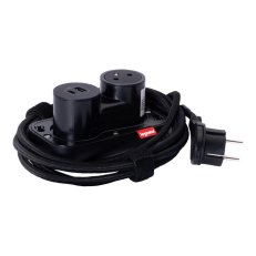 ELECTRON 2P+T USB A+C ČERNÁ