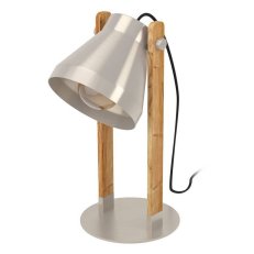 Stolní svítidlo CAWTON 1xE27 matná ocel/rustikal 1X40W IP20 EGLO 43953