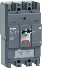 Kompaktní jistič h3+ x630 TM 25 kA, 3-pólový, In 400 A HAGER HHJ400DR