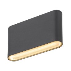 OVAL 14 WL nástěnné přisazené svítidlo 2700/3000K, 6 W, černá SLV 1007142