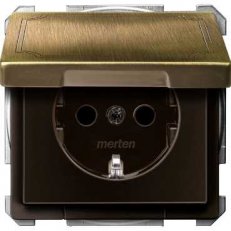 Schneider MTN2310-4143 Zásuvka 250V/16A s bočními zemnícími kontakty,s víčkem