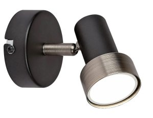 KONRAD GU10 1x 50W IP20 matná černá RABALUX 73011