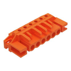 Pružinová svorkovnice THT úhlová 5,08 mm oranžová 6pól. WAGO 232-266/047-000