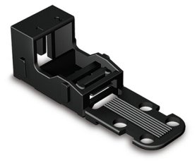 Upevňovací adaptér pro 2vodičové svorky řada 221 4mm2 černá WAGO 221-522/000-004