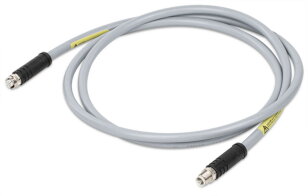 Napájecí kabel, Zásuvka M12L,  přímá, Zástrčka M12L,  přímá 5pól.