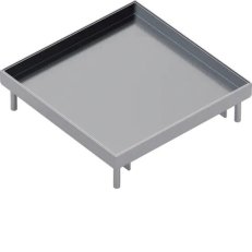 Přístrojové nerezové víko plné Q16 pro podlahovou krytinu výšky 25 mm EKQ160BL25