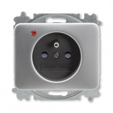 ABB 5599B-A02357266 Zásuvka 1násobná s ochraným kolíkem,s ochranou před přepětím