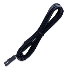 Připojovací kabel s FP konektorem (zásuvka), 3m  0,5mm2, černý, volný konec 5mm
