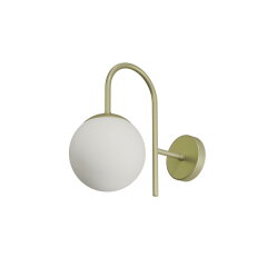 Přisazené svítidlo se skleněným stínidlem OSMONT ANCHA 1 7W IP40 E27 zlato