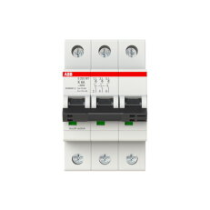 ABB S203MT-K6, třífázový jistič,  6A, K, 10kA, určeno pro drážní aplikace