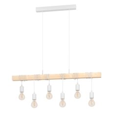 Závěsné svítidlo TOWNSHEND E27 bílá/devo 6X60W IP20 EGLO 43705