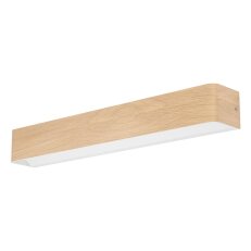 Nástěnné svítidlo SANIA 6 LED dřevo/bílá/satén 26,5W IP44 EGLO 901102