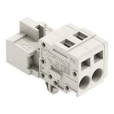 1vodičový konektor s pájecími piny, CAGE CLAMP, 2,5 mm2, šedá