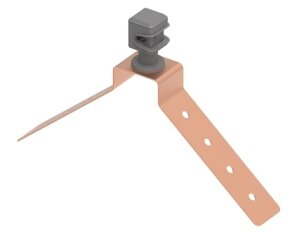 Plastový držák vedení na hřeben, drát 8mm, L200-260mm, Cu/plast GROMTOR 406014