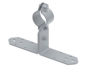 Držák jímací tyče průměr 40mm, rozměr 100mm, materiál StZn GROMTOR 510312