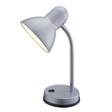 Stolní lampa BASIC stříbro 1xE27, max. 40W 230V GLOBO 2487