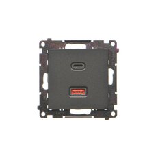 Nabíječka USB 2 násobná (přístroj s krytem), 1x USB typ C + 1x USB typ A, 30 W