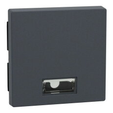 Klapka, Merten System M, s okénkem, antracit, matný plast 433814